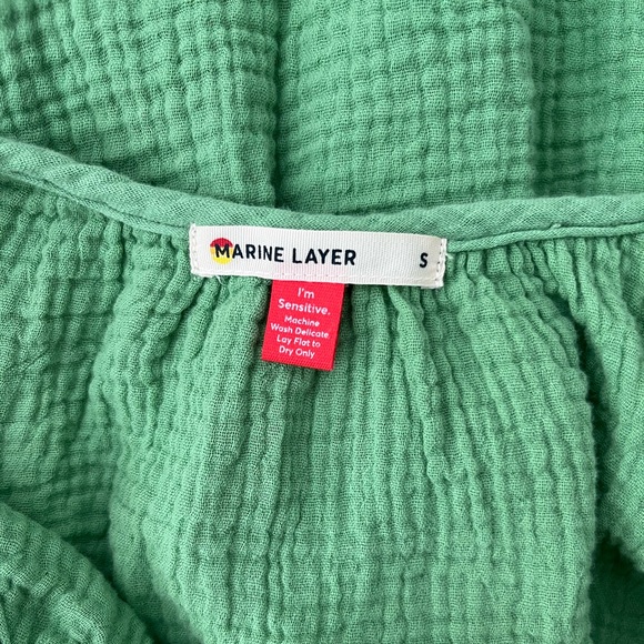 Marine Layer Jude Gauze Midi Dress, Size Small - Picture 4 of 5